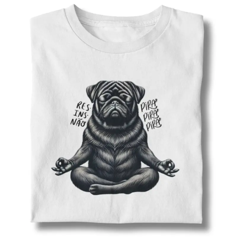 Pug não pira (preto)