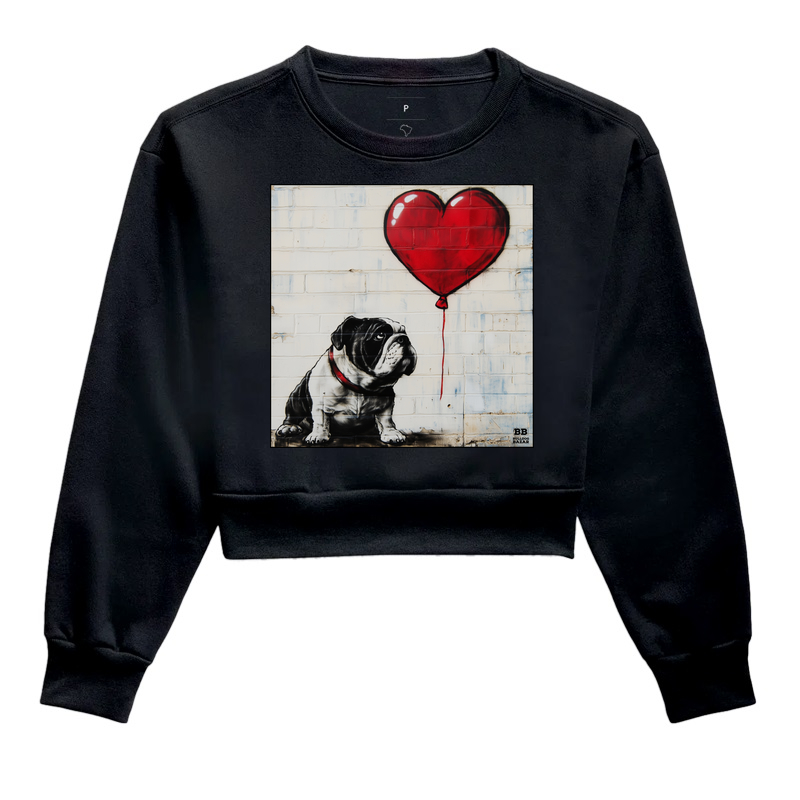 Moletom Cropped Bulldog Ingles "Bullnksy"