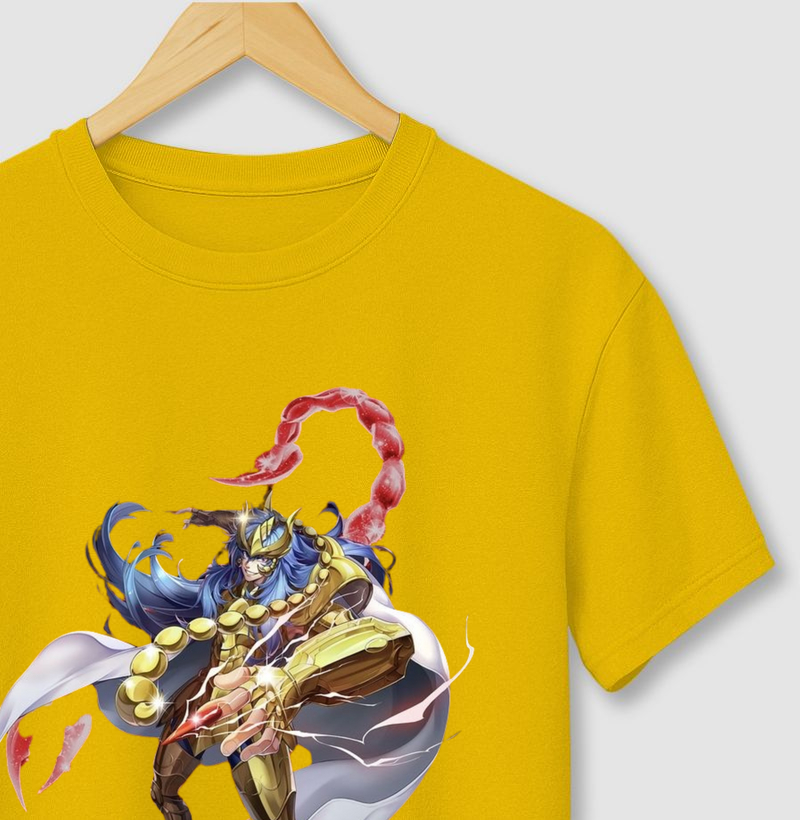 Milo de Escorpião 2 - Cavaleiros do Zodíaco - Camiseta geek