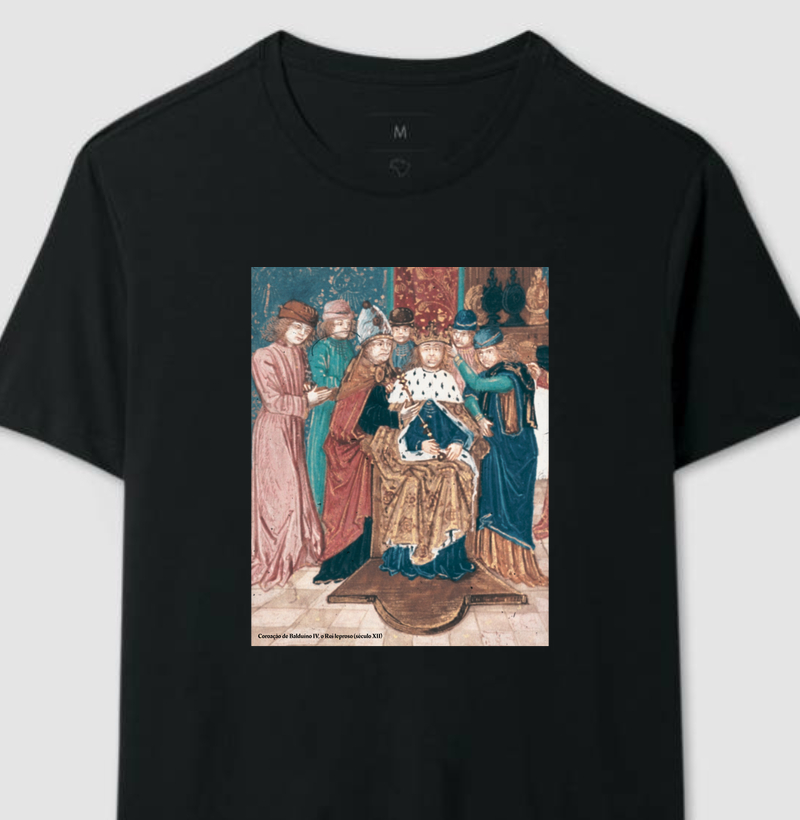 Camiseta Balduíno IV, o Leproso - Rei de Jerusalém (Cruzadas)