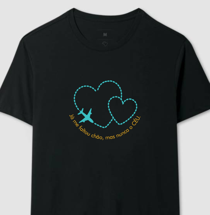 Camiseta Já me faltou chão MODELO 1
