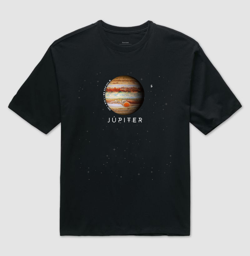 Júpiter, o Gigante Benevolente. Camiseta Supernova Estampada 