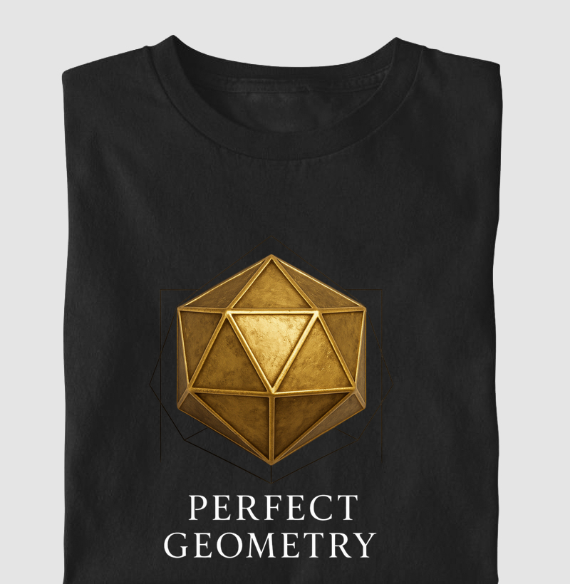 Camiseta Luxury Geometria - Ouro e Mármore 3D