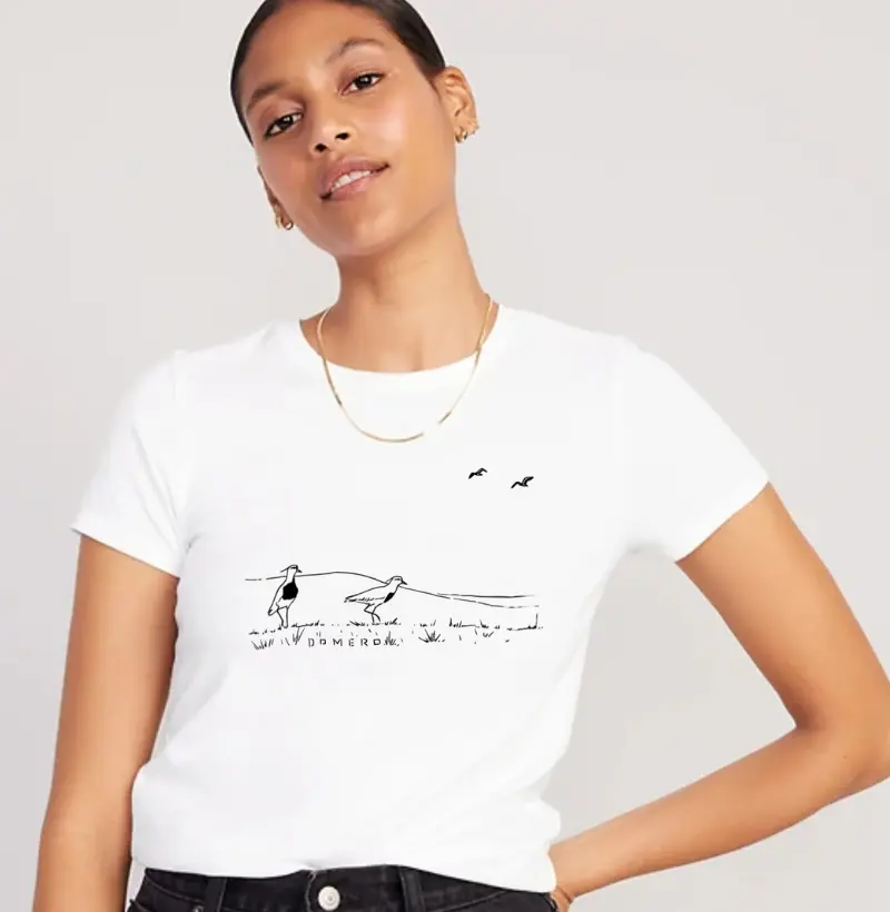 camiseta feminina / quero-quero