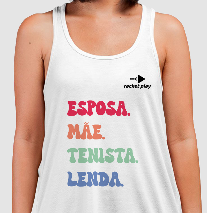 Regata Tênis - Mãe Tenista Lenda