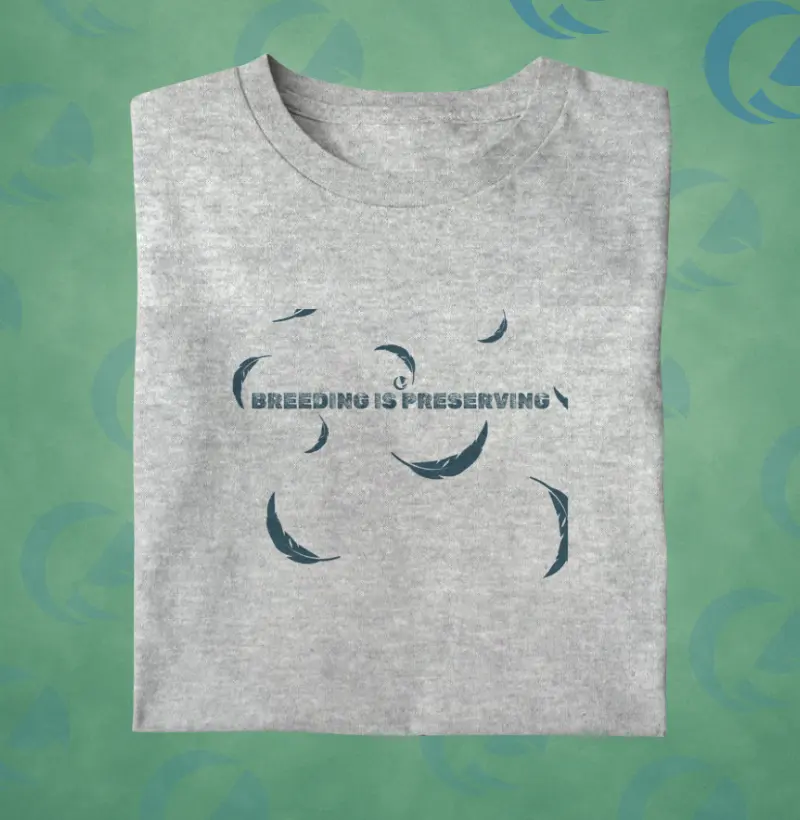 Camiseta - Frase Breeding is Preserving