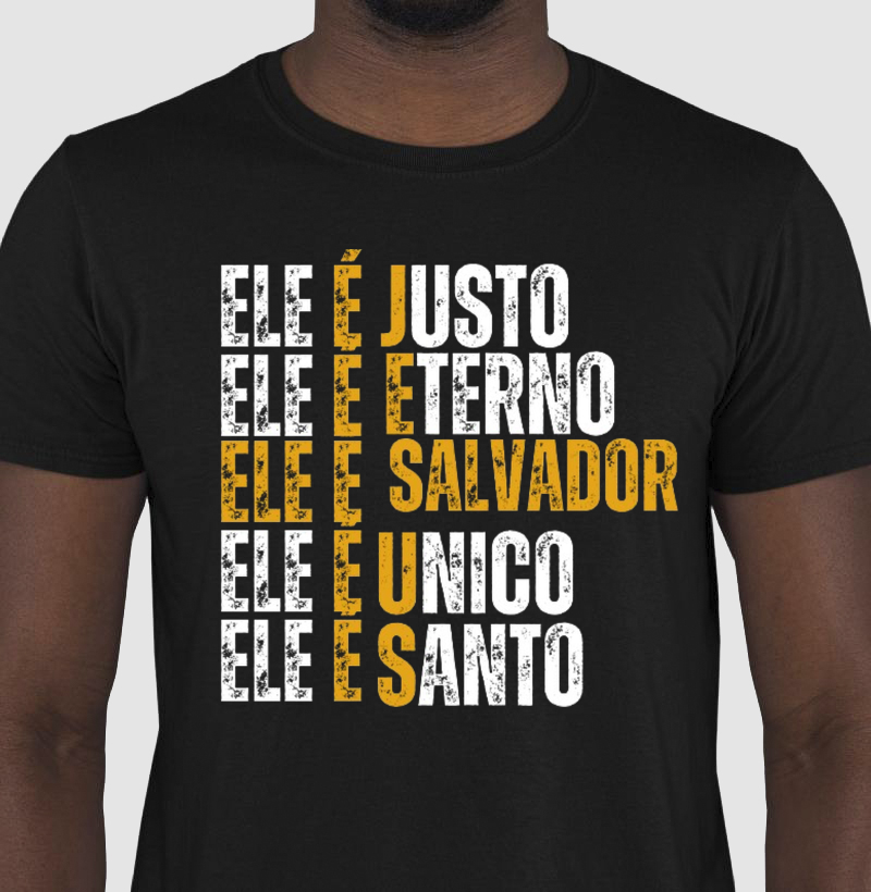 Camisa estampa Ele é