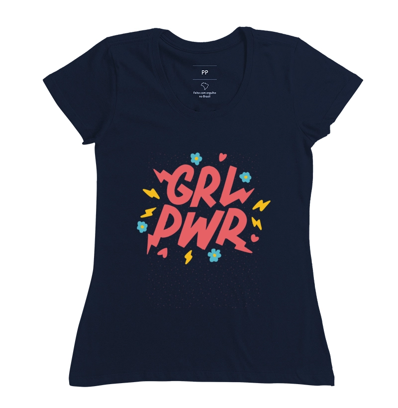 Camiseta estampada pwrgrl