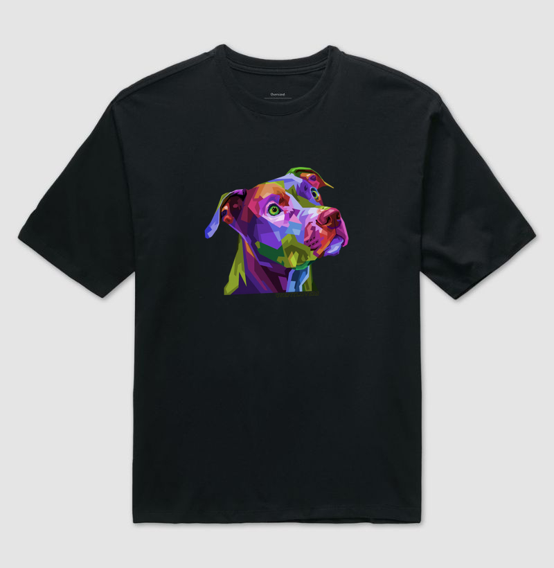 PIT BULL PINTURA GEOMETRICA