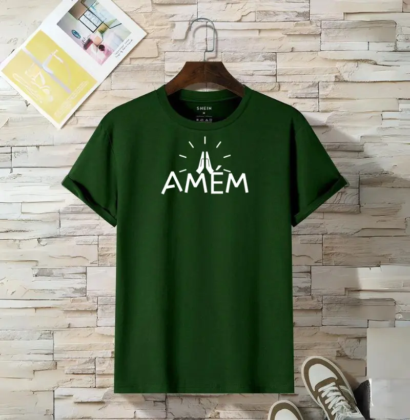 Camiseta Cristã "Amém"