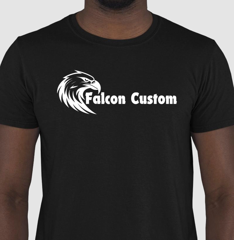 Camiseta Masculina Falcon Custom Master Central Cor Branca