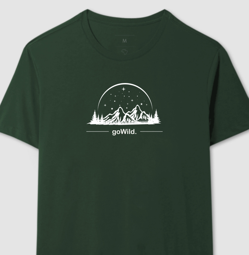 Camiseta goWild. Céu Estrelado