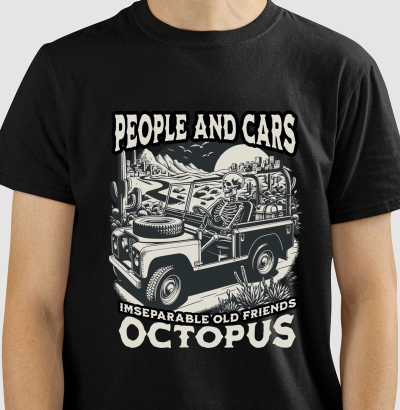 Camiseta Octopus Old Friends 