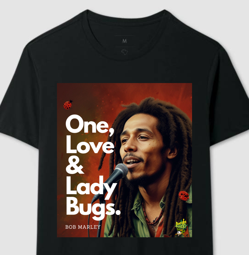 T-shirt Premium Bob Marley Lady Bugs 