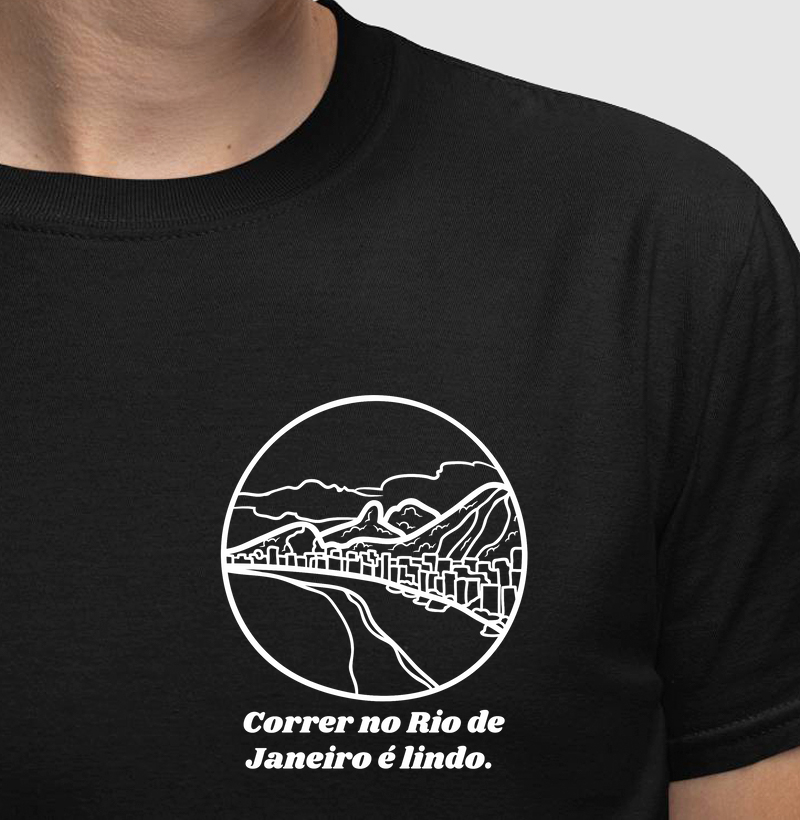 Correr no rio é lindo - estampa bolso
