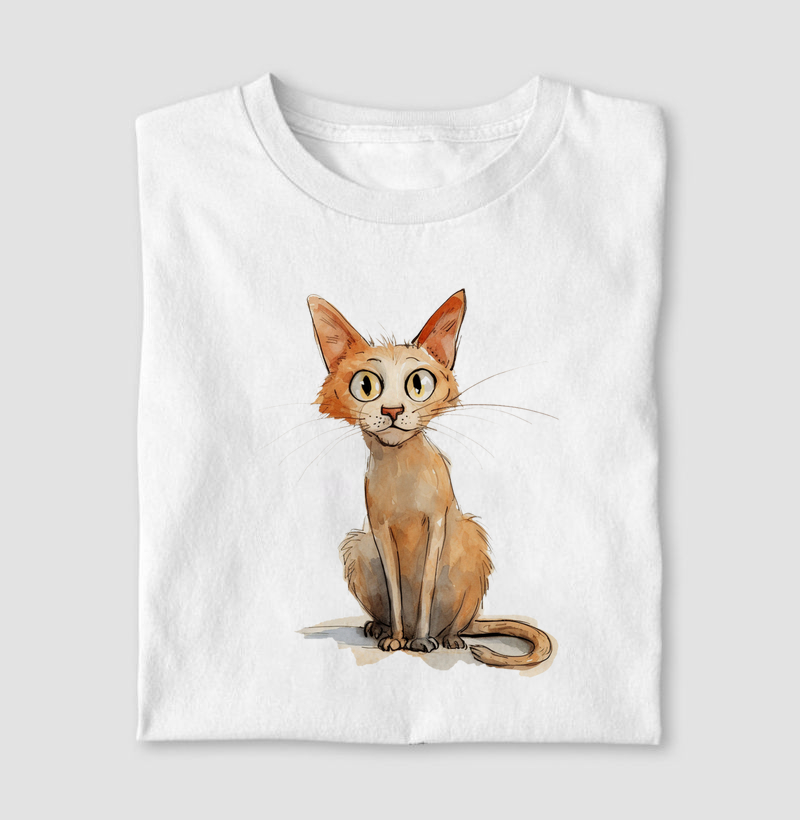 Gato Javanese aquarela