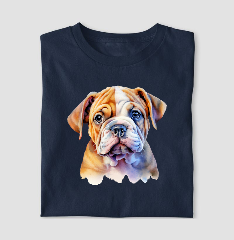 Bulldog aquarela