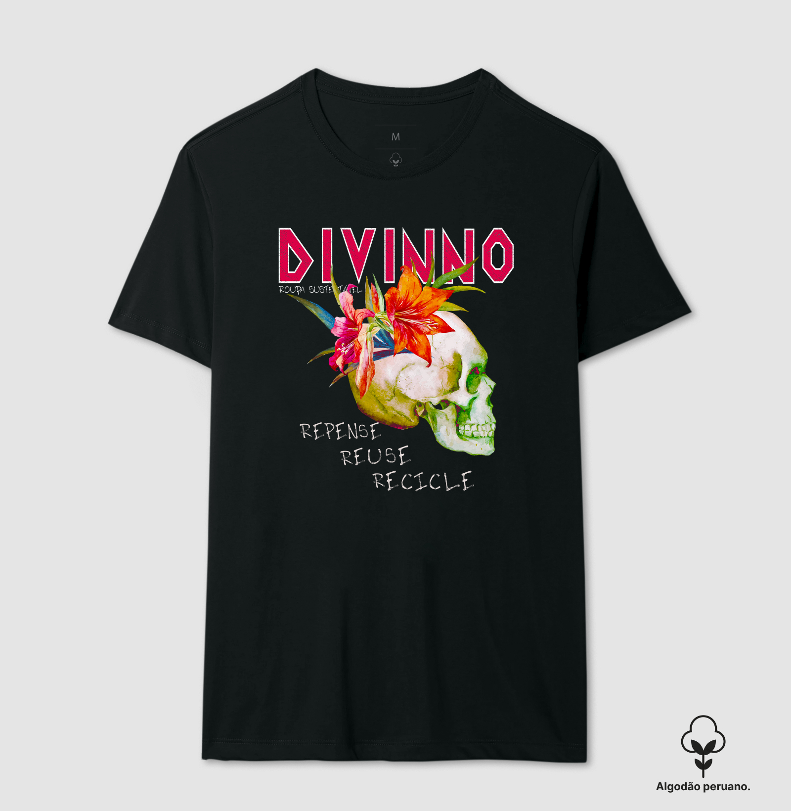 Flores na caveira