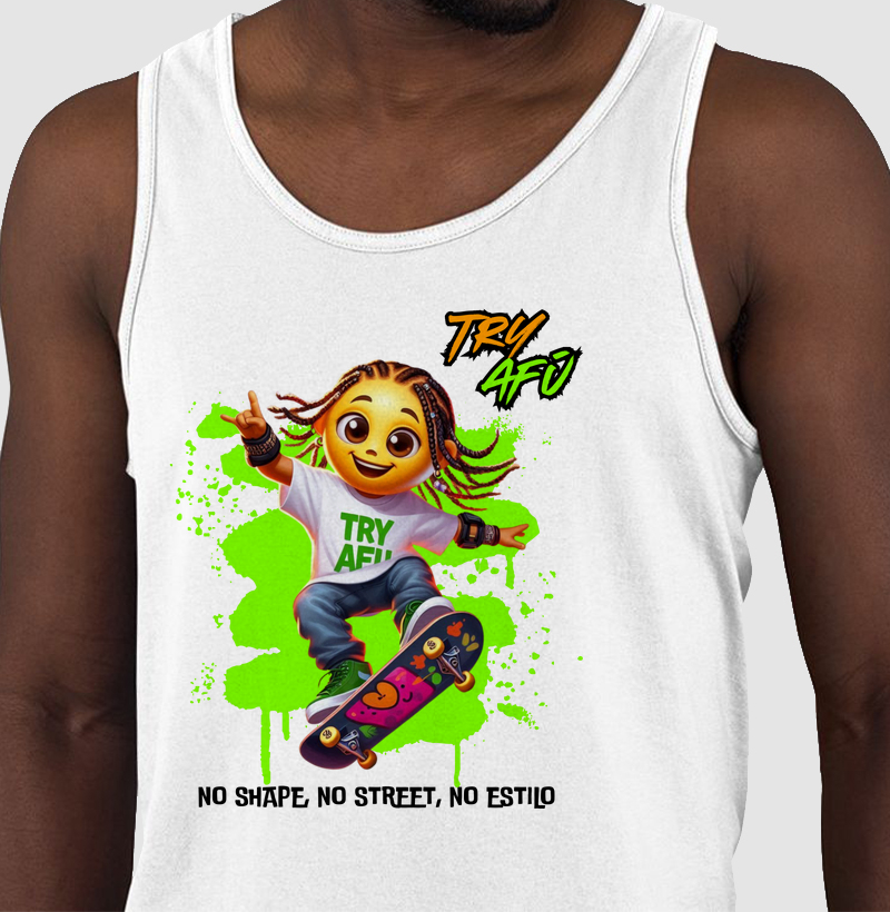 🔥🛹 No Shape, No Street, No Estilo! A Regata Perfeita Para Quem Vive o Skate! 🛹🎤