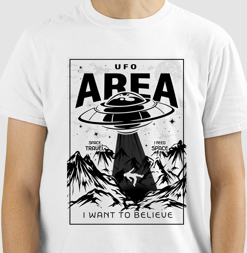 Area ufo cartaz  - I want to believe