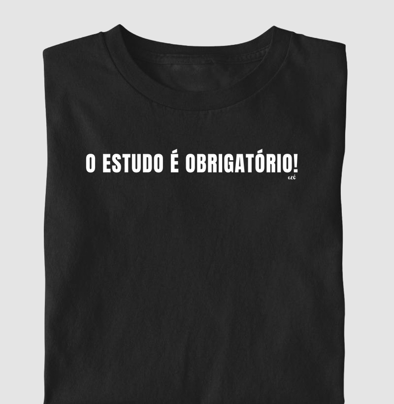 O estudo é obrigatório!