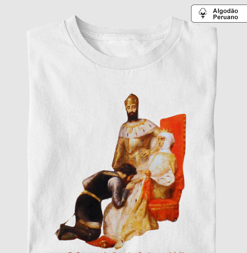 Camiseta de Algodão Peruano A Coroação de Inês de Castro em 1361
