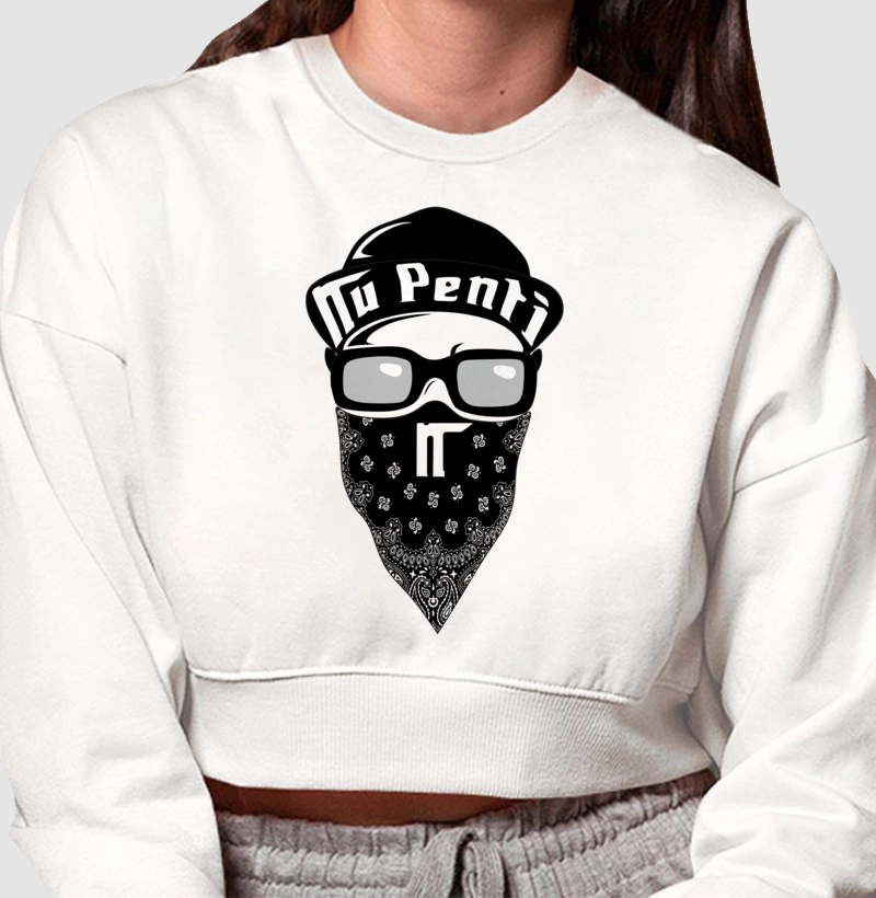 Moletom cropped Gangsta Nu penti