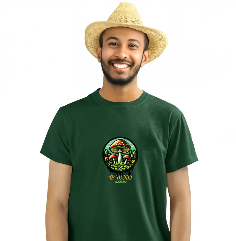 Camiseta Masculina Cogumelos Mágicos V2