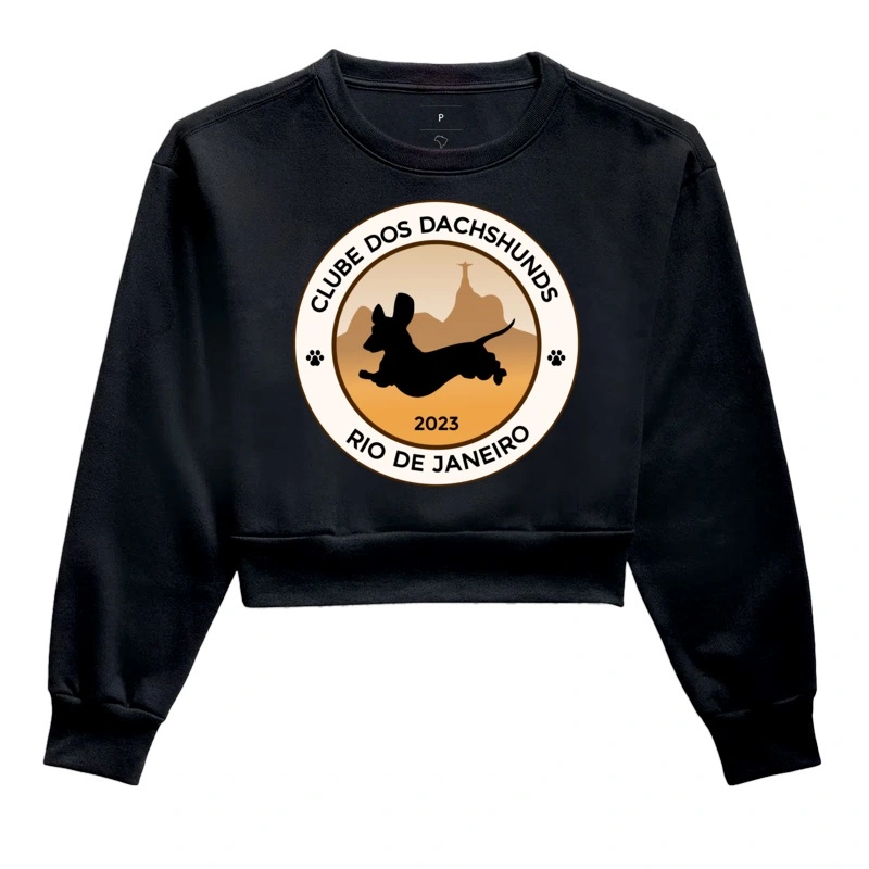 Moletom Cropped Clube dos Dachs - RJ [Oficial]