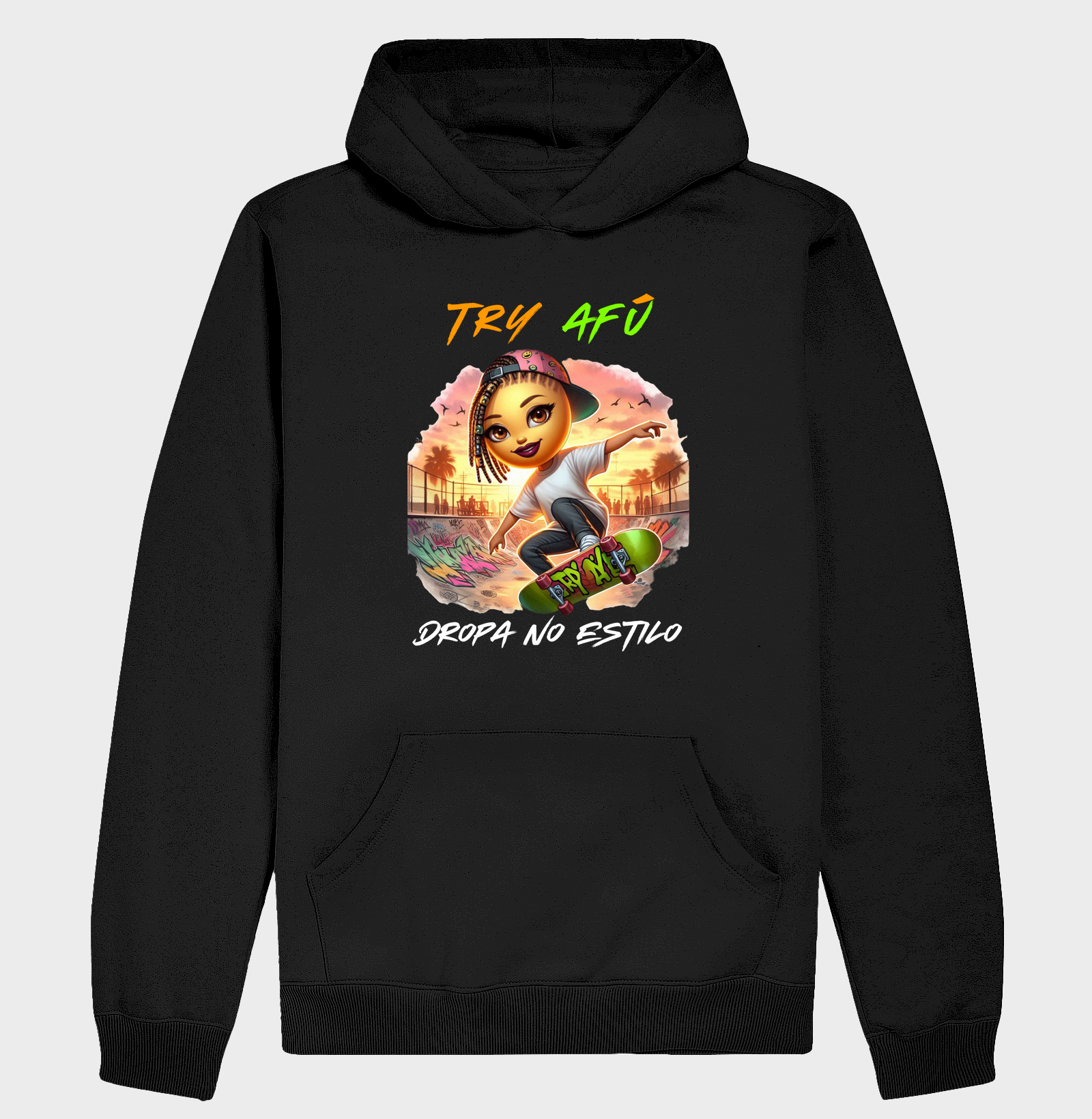 🔥 Hoodie Moletom "Canguru" Slim Try Afú – Conforto, Estilo e Atitude no Frio! 🔥