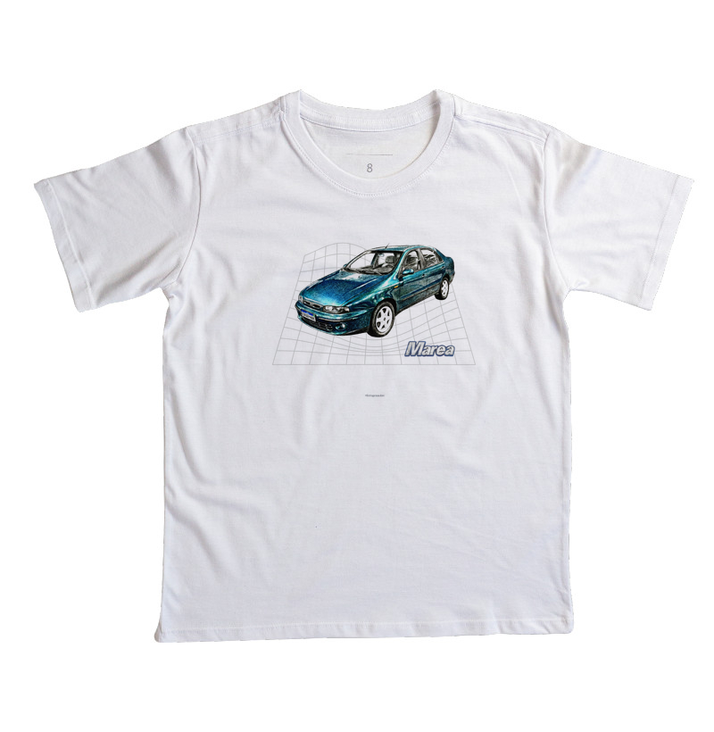 Camiseta Fiat Marea - A Sinfonia 5 Cilindros - clara
