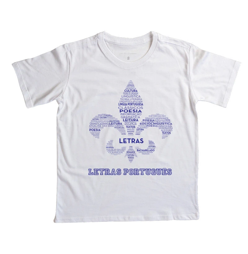 Camiseta Infantil Letras Português 003 0062