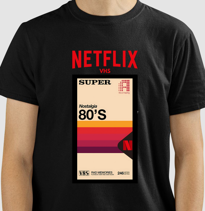 Camiseta Netflix VHS
