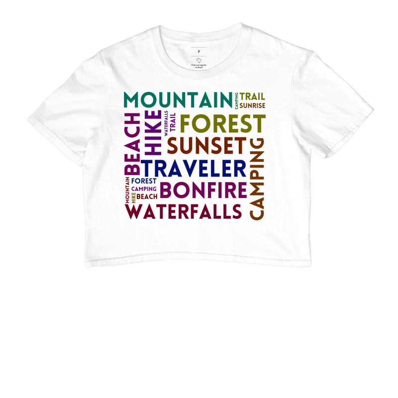 Mountain, hike and trail - tag cloud