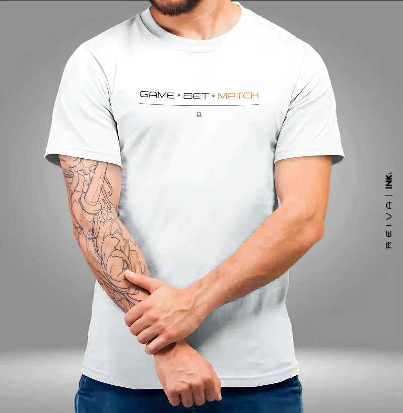 Camiseta Tênis - Game, Set and Match