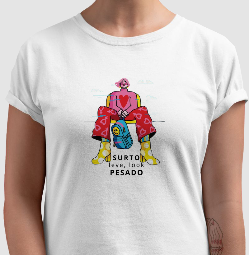 Camiseta Surto Leve, Look Pesado