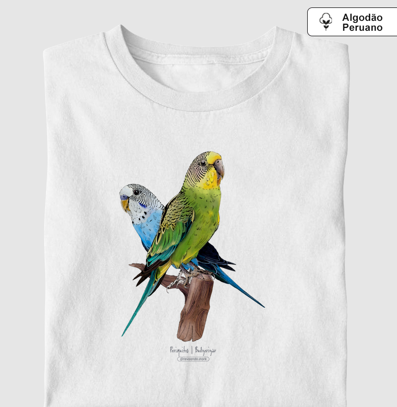 Love Friends - Periquitos - Algodão Peruano
