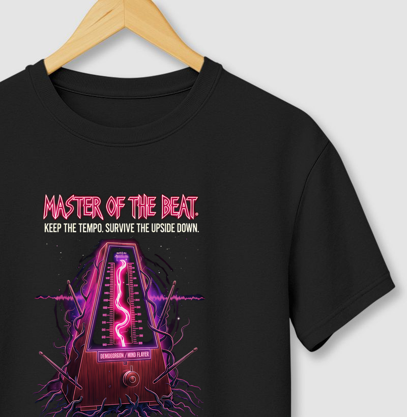 Camiseta Baterista "Master of the Beat" – Stranger Things