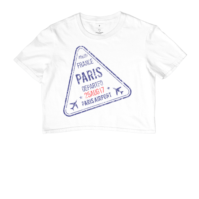 Camiseta Viagem - Carimbo Paris Departed