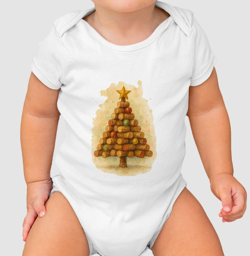 Body Arvore de Rolhas Aquarela