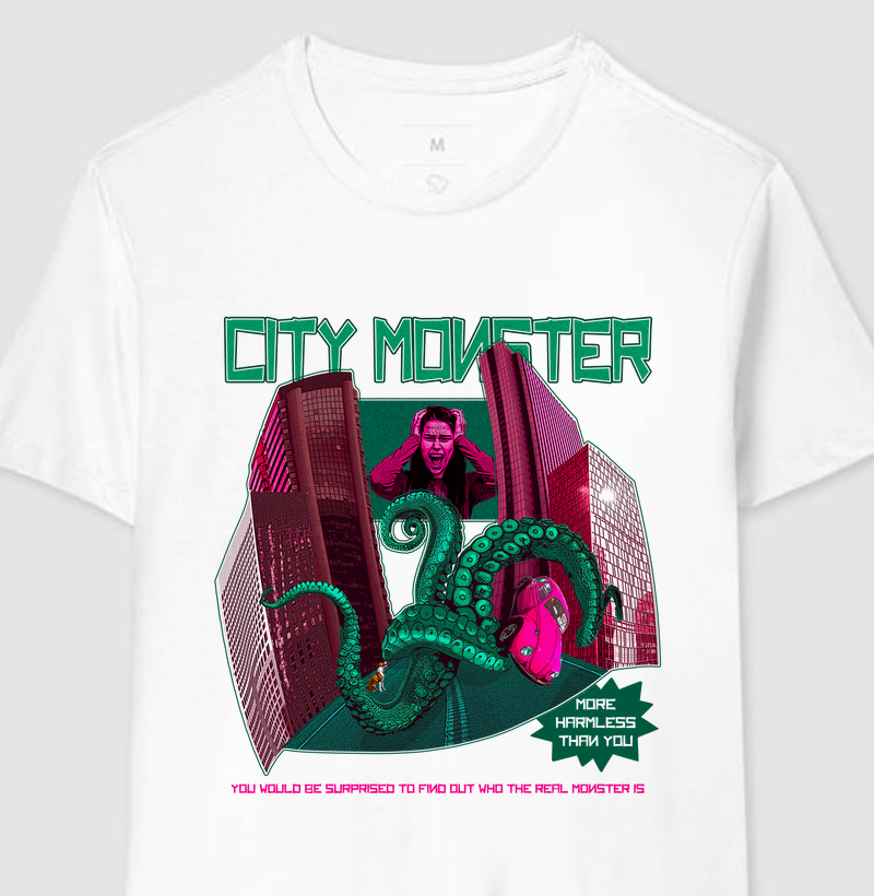 Camiseta Coruja 🏙️"Cidade Monstro"