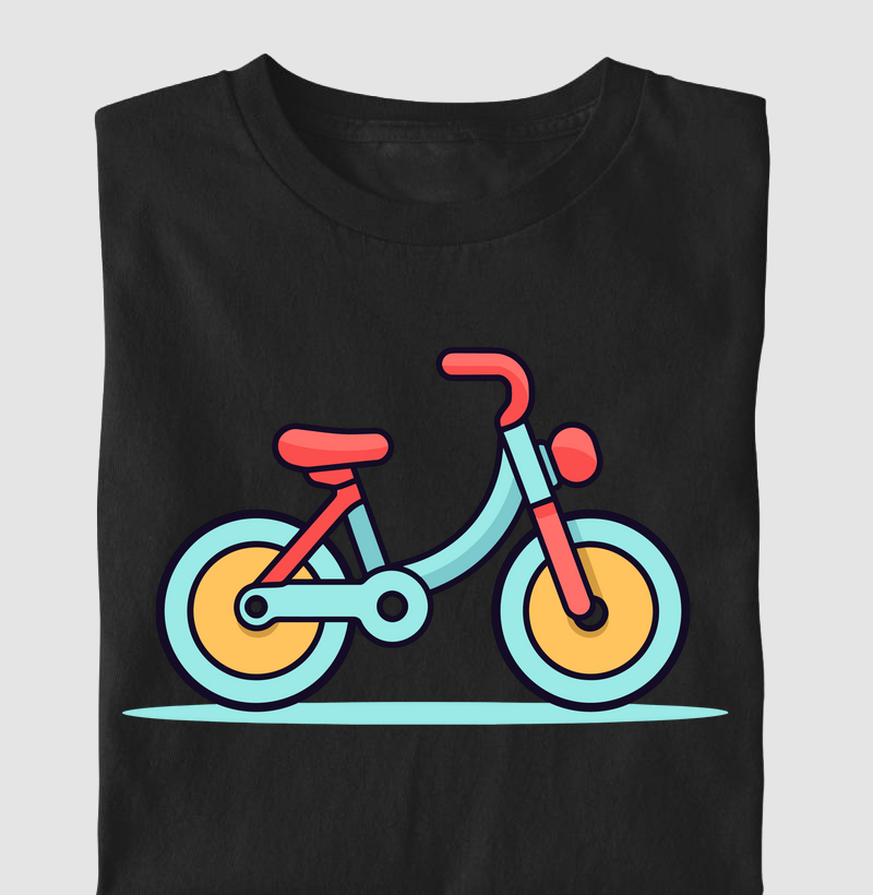  Camiseta Tal Filho – Bicicleta Colorida