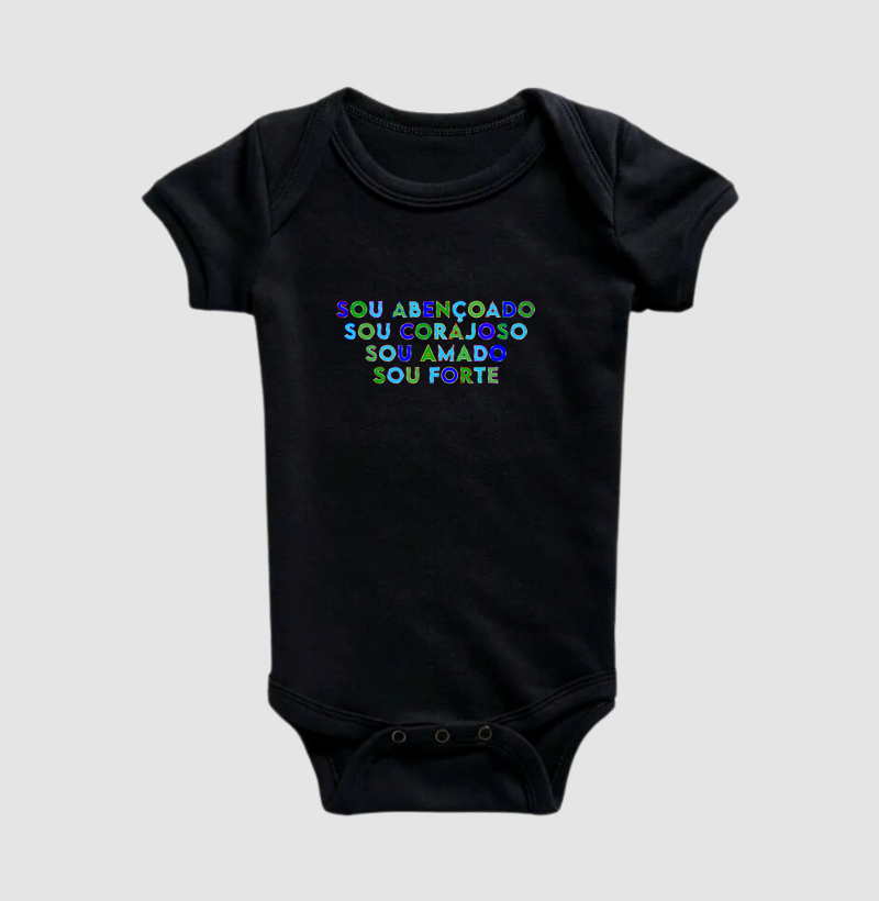Body infantil masculino "sou forte"