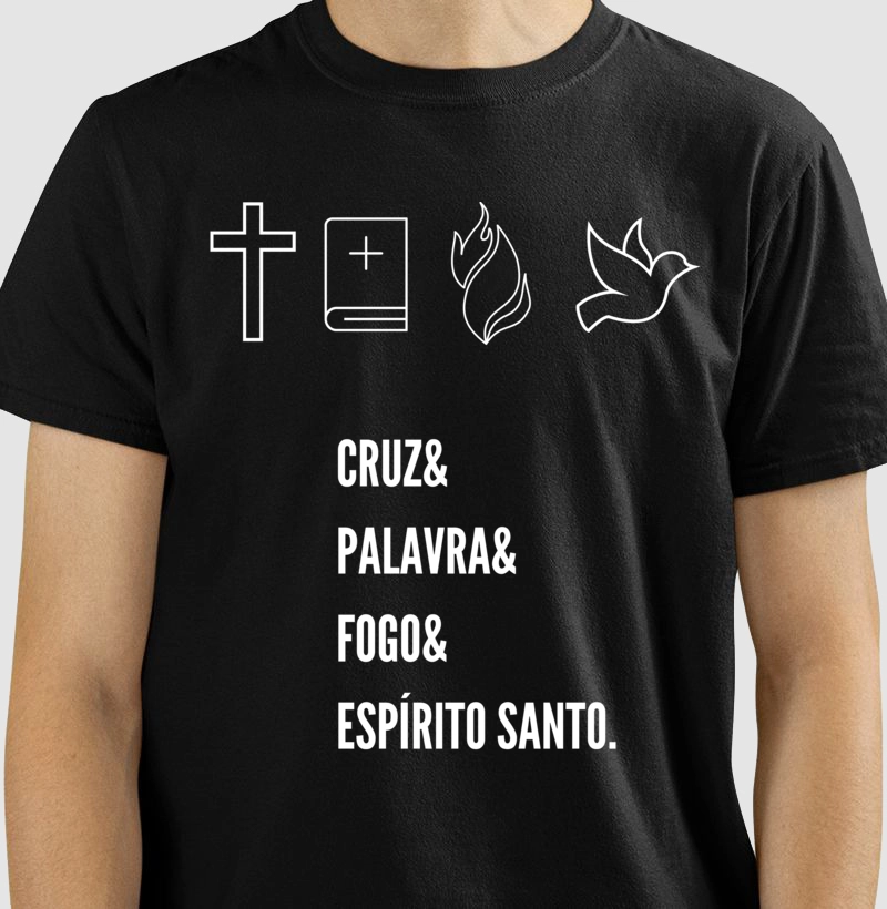Cruz Palavra Fogo e Espirito Santo