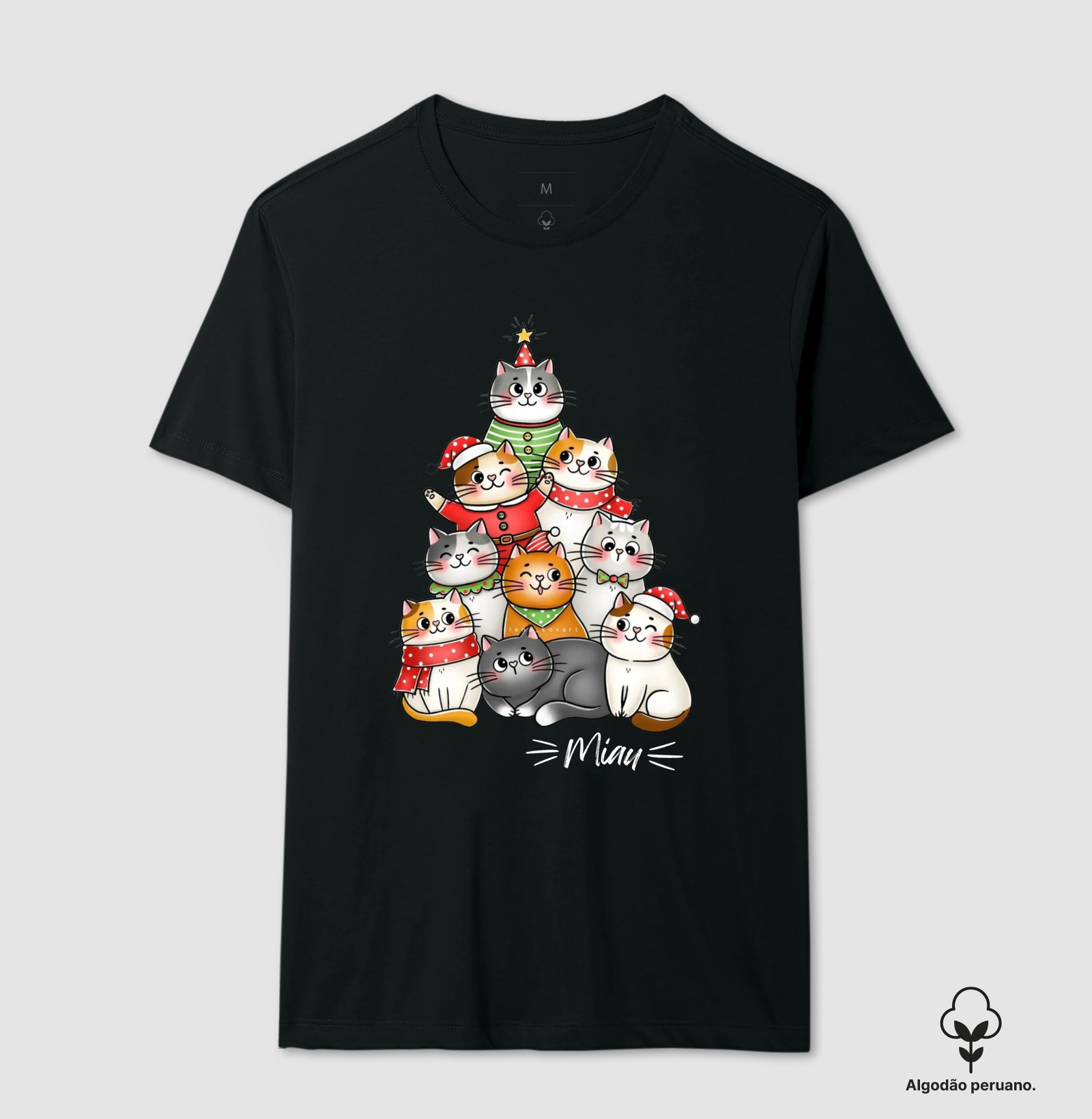 Camiseta Miau Arvore de gatinhos