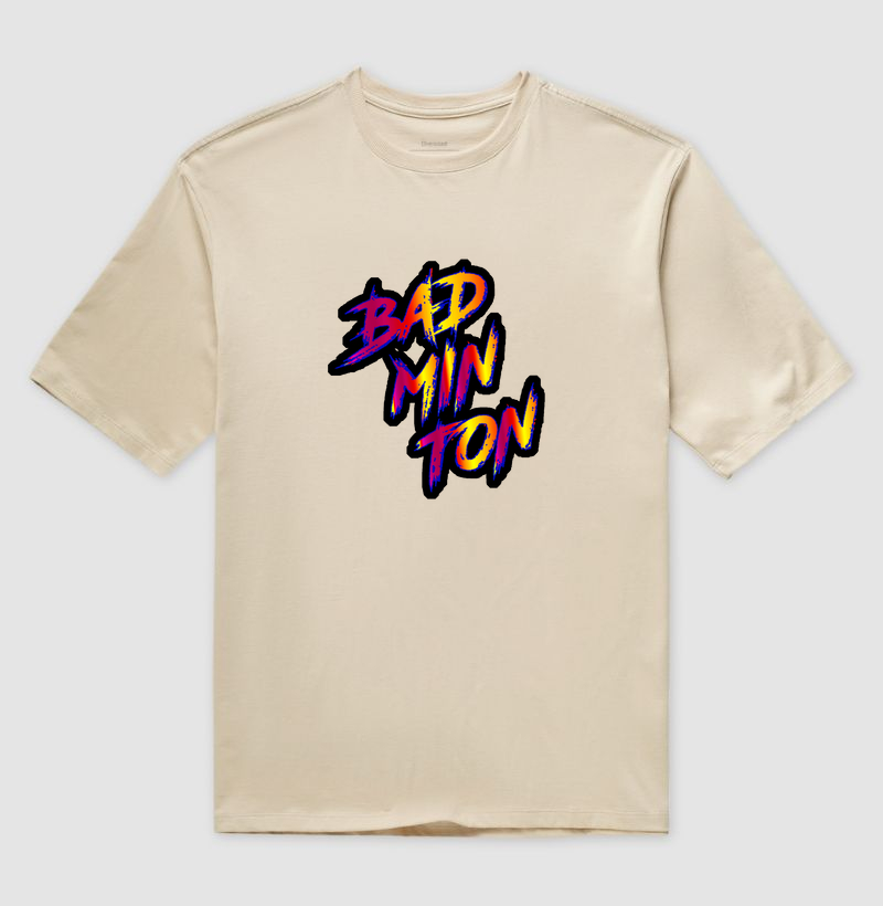 Badminton Escrito Colorido