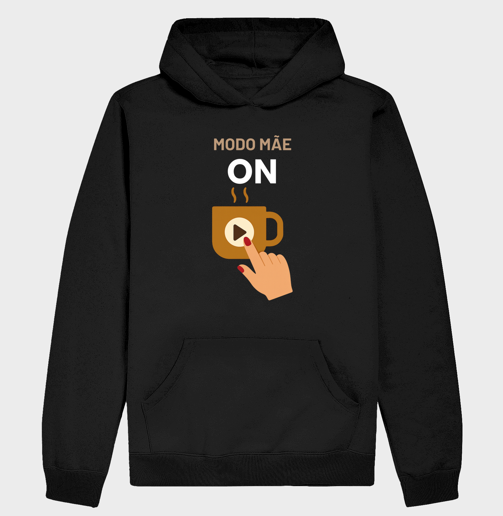 Camiseta Café MODO MÃE ON Camiseta Presente Dia dos Pais