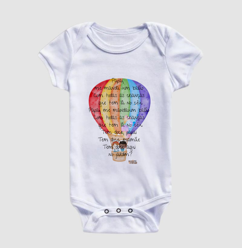 Body Infantil Balão de Erê
