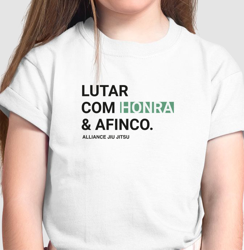 Camiseta Infantil Cultura Alliance - Coragem 2.0 I Branco
