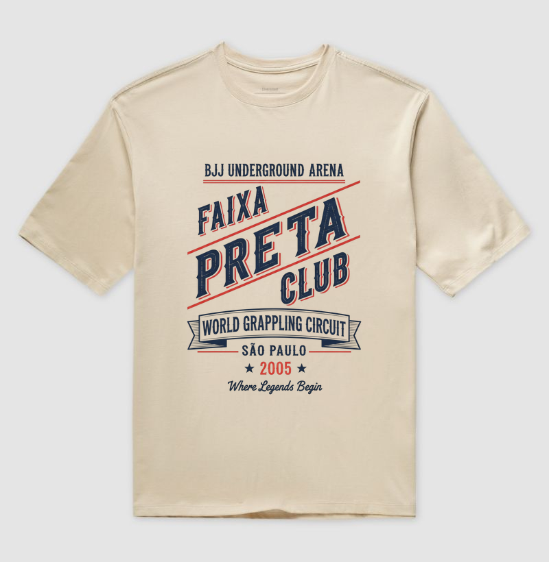 Faixa Preta Club - Jiu-Jitsu - Oversized